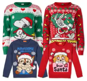 PEANUTS, THE GRINCH, PAW PATROL oder LOONEY TUNES X-Mas-Strickbekleidung*
