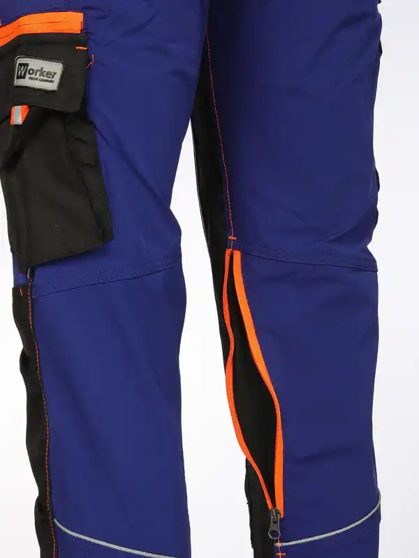 Bild 4 von Herren Arbeitshose mit Superflex und vielen Details Blau