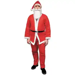 Weihnachtsmannkostüm aus Filz 5-teilig