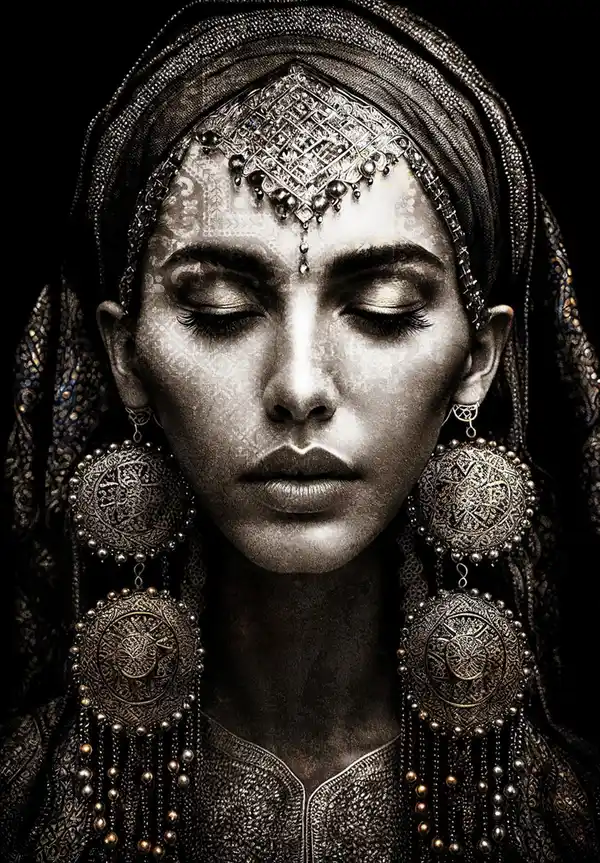 Bild 1 von Keilrahmenbild Silver in Schwarz/Silberfarben, Schwarz, Silberfarben