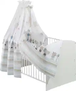 Schardt Komplettbett "Classic-Line weiß", "Banjo blau"