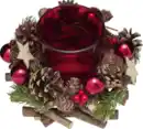 Bild 2 von IDEENWELT Adventsgesteck rot