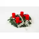 Bild 1 von Adventskranz, Ø: 30 cm, rot/creme/weiß