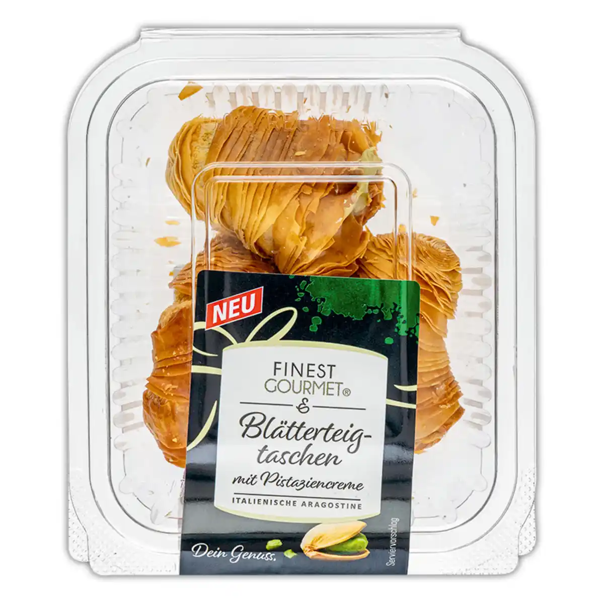 Bild 2 von Finest Gourmet Hochwertige Blätterteiggebäcke mit Pistaziencreme