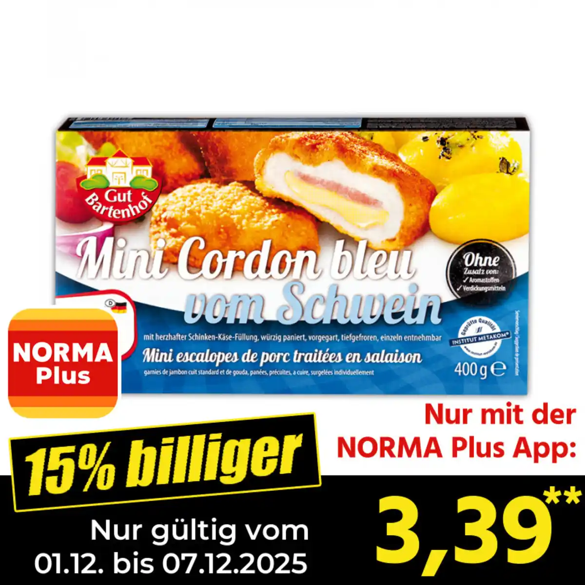 Bild 1 von Gut Bartenhof Mini Schnitzel / Mini Cordon bleu