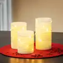 Bild 1 von I-Glow LED-Echtwachskerzen 3er-Set