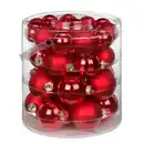 Bild 1 von Weihnachtskugeln, 4,5 - 6 cm, 36-tlg., merry red