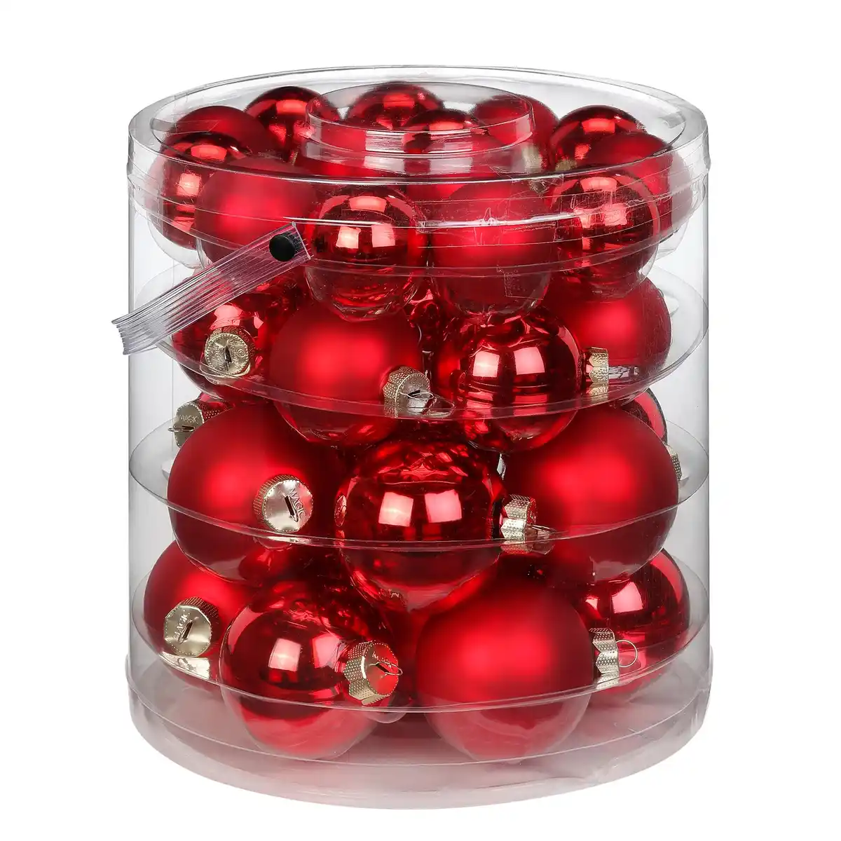 Bild 1 von Weihnachtskugeln, 4,5 - 6 cm, 36-tlg., merry red