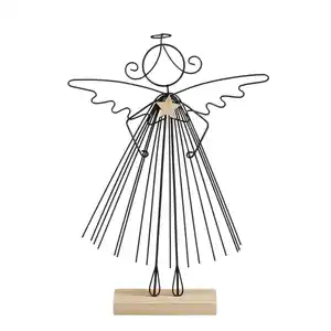 Mica Decorations Dekofigur Engel 33 cm schwarz gold