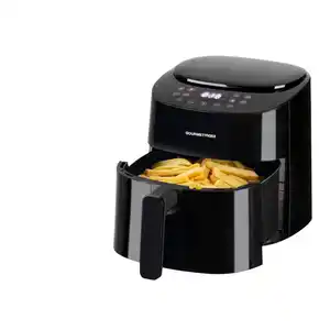 Heißluft-Fritteuse, 4,5 l, 1400 W, 240 V, schwarz