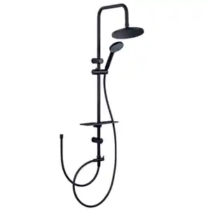 WELLWATER Duschsystem »Faella«, 3 Strahlarten, schwarz