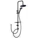 Bild 1 von WELLWATER Duschsystem »Faella«, 3 Strahlarten, schwarz