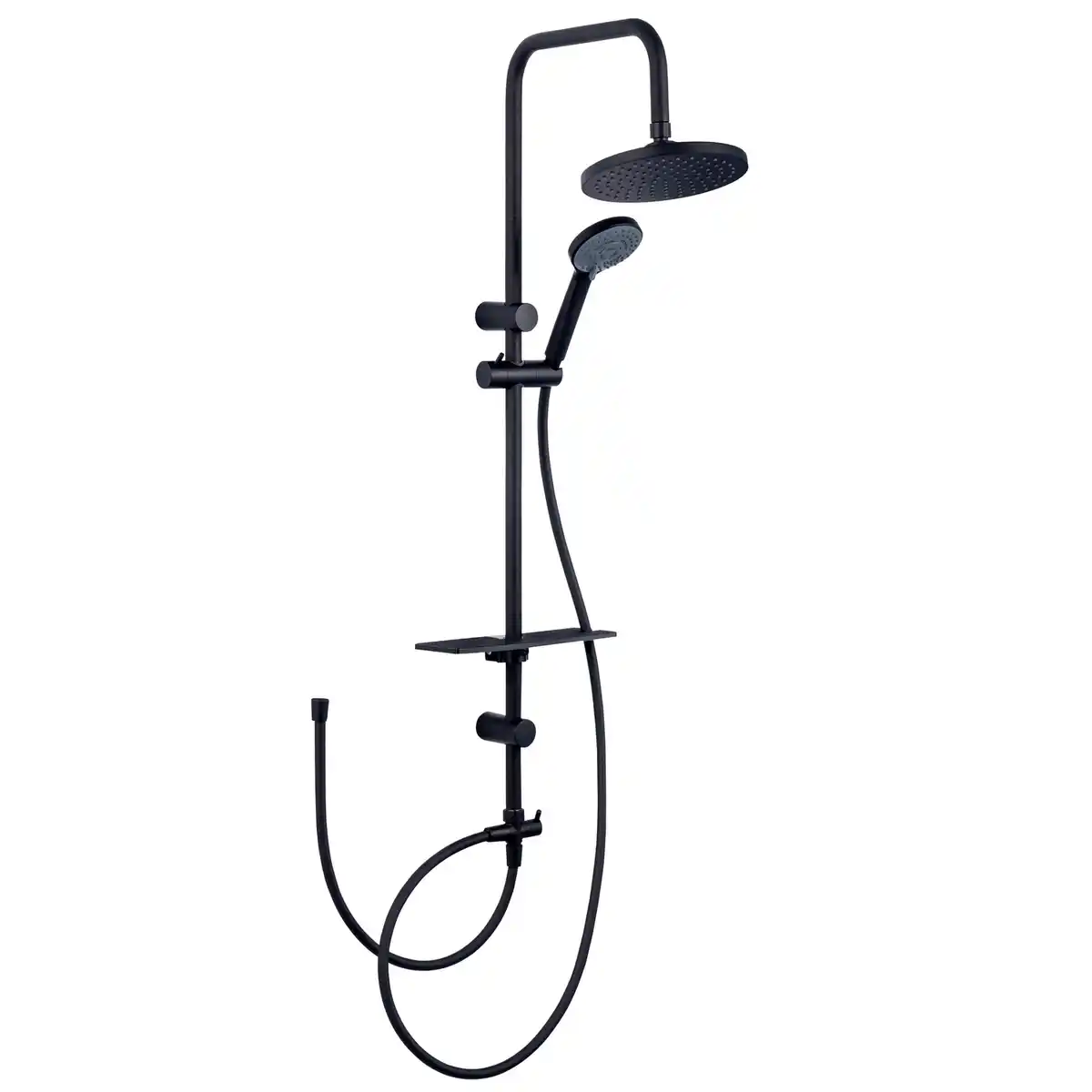 Bild 1 von WELLWATER Duschsystem »Faella«, 3 Strahlarten, schwarz