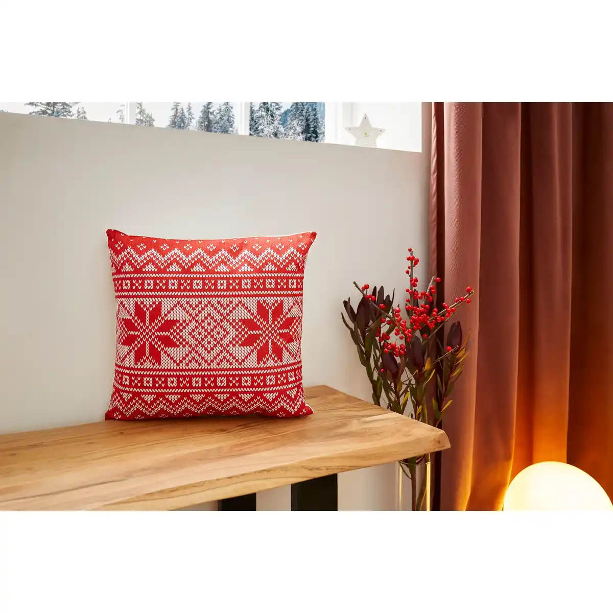 Bild 4 von ANDIAMO Kissen »Joy«, 40 x 40 cm, Polyester, rot