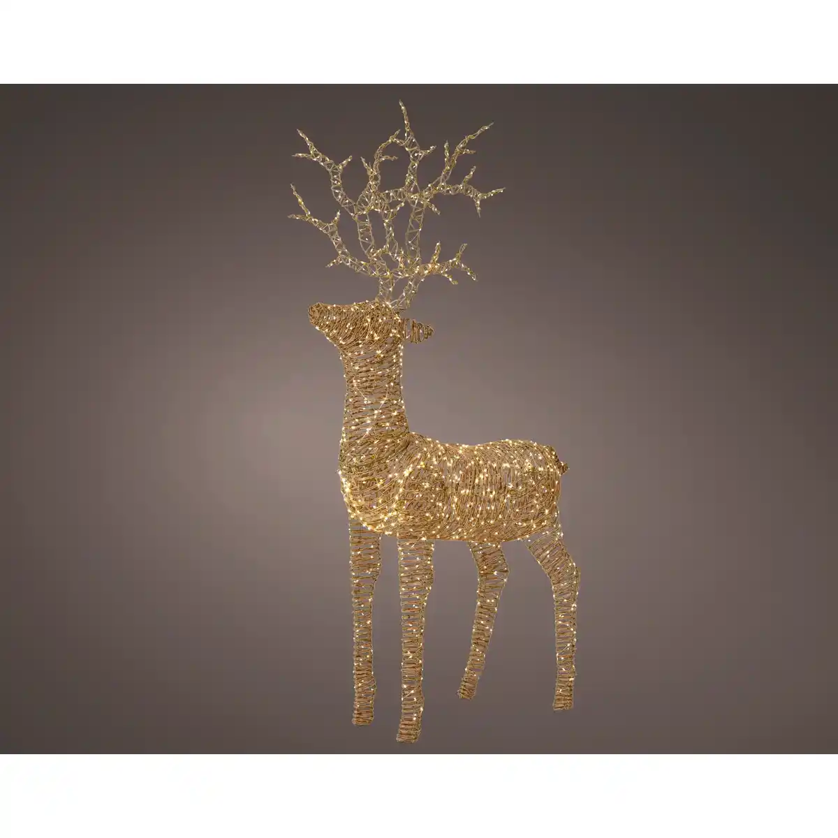 Bild 1 von Weihnachtsfigur, Rentier, 1320 Lichter, warmweiß