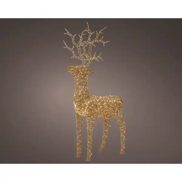 Bild 1 von Weihnachtsfigur, Rentier, 1320 Lichter, warmweiß