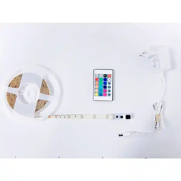 Bild 1 von CASAYA LED-Streifen, 3 m, 12 W, 90 x RGB-LED inkl. Fernbedienung