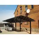 Bild 1 von Ximax Doppelcarport 'Portoforte Typ 80 Tandem' Aluminium mattbraun 270 x 983 x 298 cm