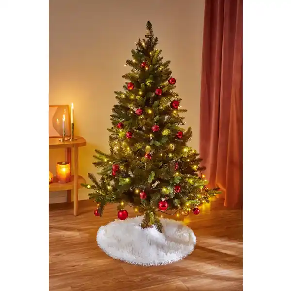 Bild 3 von ANDIAMO Weihnachtsbaumdecke »Glori«, Ø90 cm, Polyester, rot