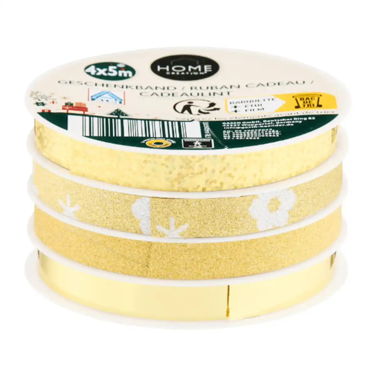 Bild 3 von HOME CREATION Weihnachtsgeschenkband / -bänder