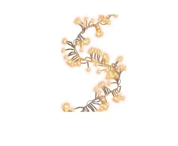 Bild 1 von TrendLine LED-Lichterkette Cluster Außen 9 m warmweiß-transparent mit Timer, Dimmer