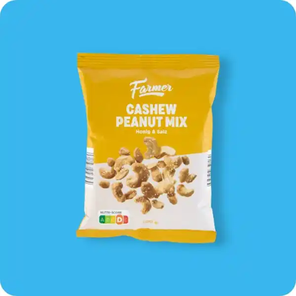 Bild 1 von FARMER Cashew-Peanut-Mix, Honig & Salz oder Hot Chili