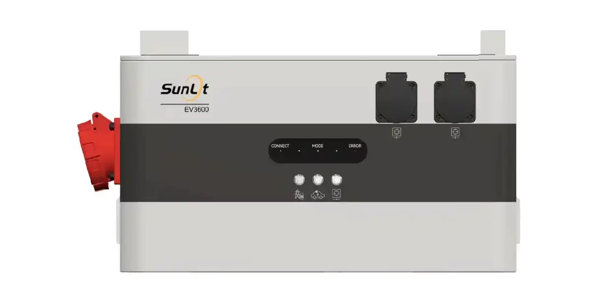 Bild 1 von Sunlit Insellösung EV3600 bidirektionaler Wechselrichter
