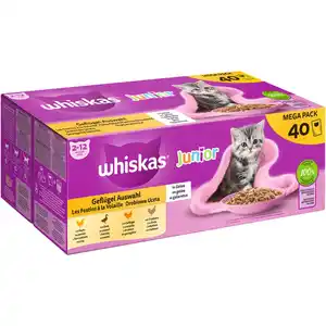 Katzen-Nassfutter »Junior«, 40 x 85 g, Geflügel Auswahl in Gelee