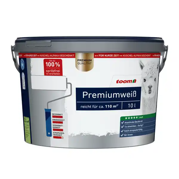 Bild 1 von toom Premiumweiß matt 10 l