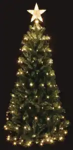 Lichternetz mit Stern 160 LED, warmweiß