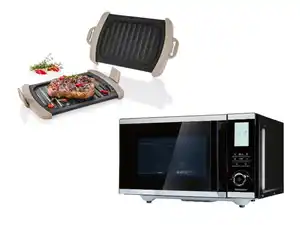 SILVERCREST® KITCHEN TOOLS Mikrowelle 4 in 1 SMW 900 A1 + Grillplatten