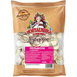 Handgemachte Teigtaschen mit Schweinefleischfüllung "Pelmeni...