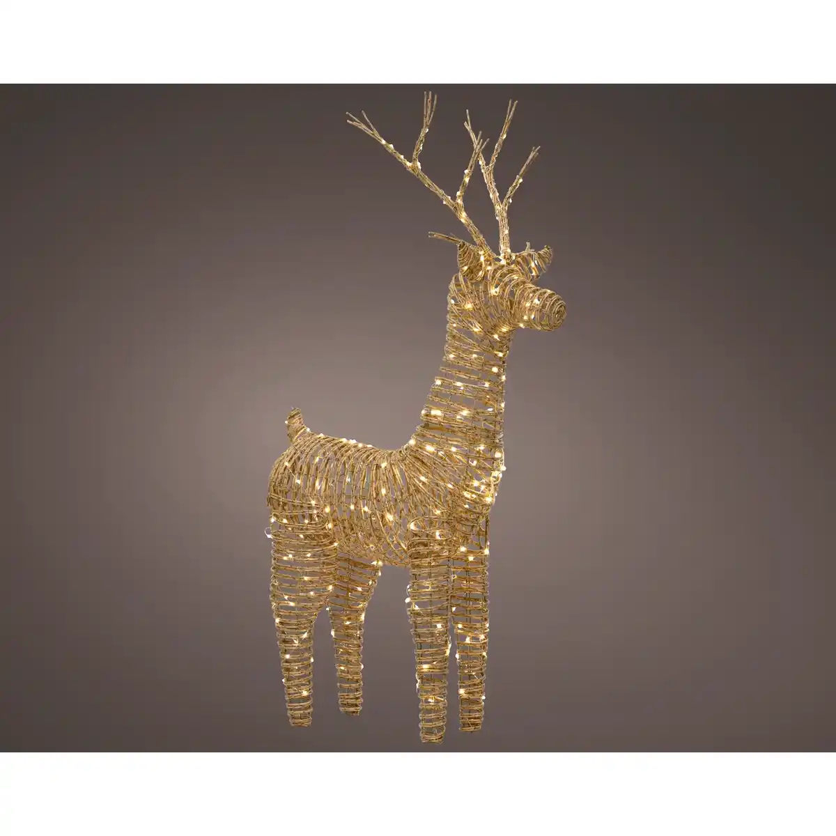 Bild 1 von Weihnachtsfigur, Rentier, 360 Lichter, warmweiß