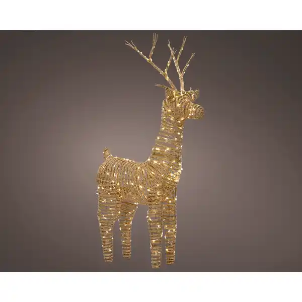 Bild 1 von Weihnachtsfigur, Rentier, 360 Lichter, warmweiß