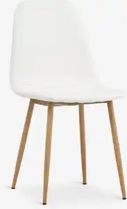 Esszimmerstuhl JONSTRUP weiß/eiche