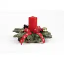 Bild 1 von Adventsgesteck, Ø: 30 cm, rot/creme/weiß