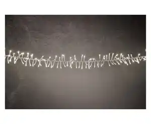 TrendLine LED-Lichterkette Cluster Außen 12 m warmweiß-transparent mit Timer, Dimmer