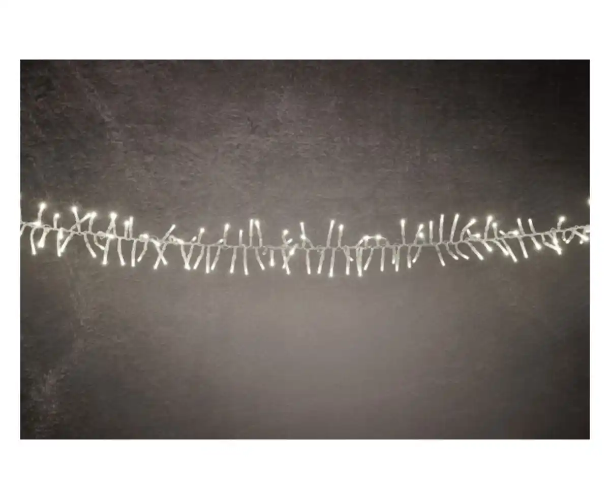 Bild 1 von TrendLine LED-Lichterkette Cluster Außen 12 m warmweiß-transparent mit Timer, Dimmer