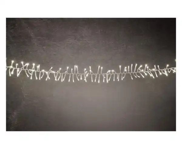 Bild 1 von TrendLine LED-Lichterkette Cluster Außen 12 m warmweiß-transparent mit Timer, Dimmer