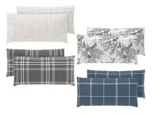 Livarno Feinbiber-Kissenbezüge,  2 Stu