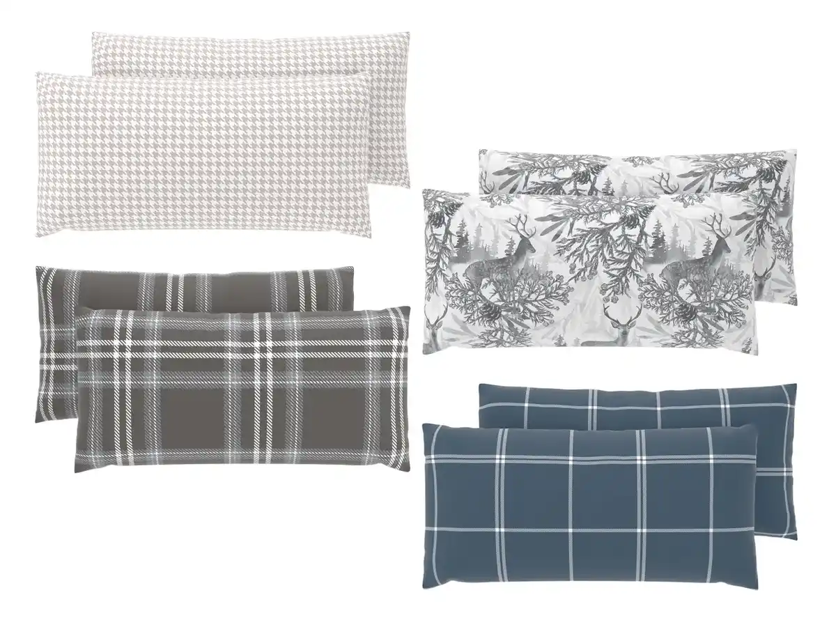 Bild 1 von Livarno Feinbiber-Kissenbezüge,  2 Stu