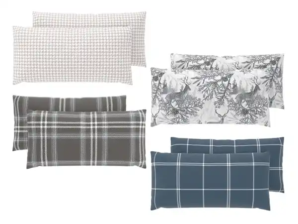 Bild 1 von Livarno Feinbiber-Kissenbezüge,  2 Stu