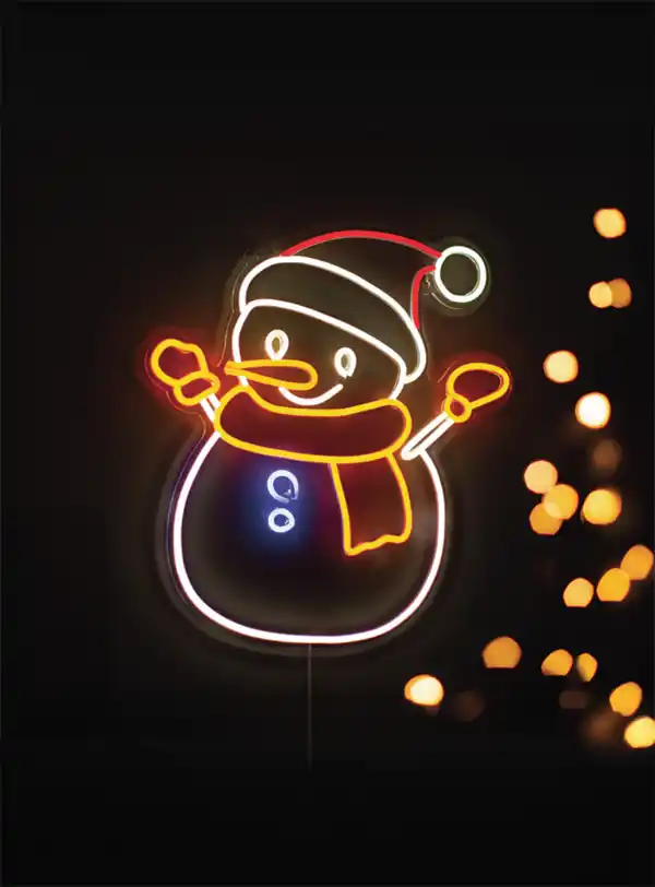 Bild 1 von Leuchtreklame Schneemann 43,3x50cm USB