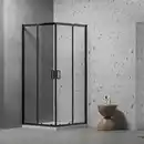 Bild 1 von Duschkabine 'Paola' schwarz 80 x 80 x 190 cm