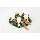 Bild 2 von Adventskranz, Ø: 30 cm, rot/creme/weiß