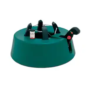 Christbaumständer, ØxH: 34,5 x 10,5 cm, rund, grün