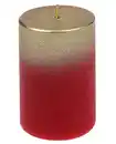 Bild 1 von Steinhart Stumpenkerze Foggy Ø 6,8 x 10 cm rubin-gold