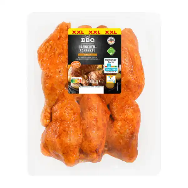 Bild 2 von BBQ Hähnchen-Schenkel mit Rückenstück XXL 2kg