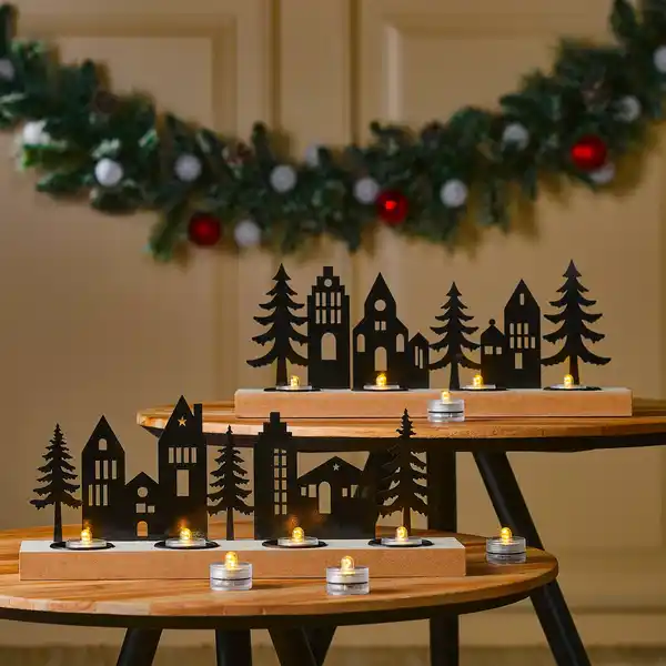 Bild 2 von Luca Lighting Teelichter, 12 Stück, ØxH 3 x 2,5 cm, batteriebetrieben