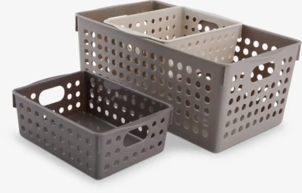 Bild 1 von Aufbewahrungsbox JONSTORP 3 Stk.Kunststoff sand